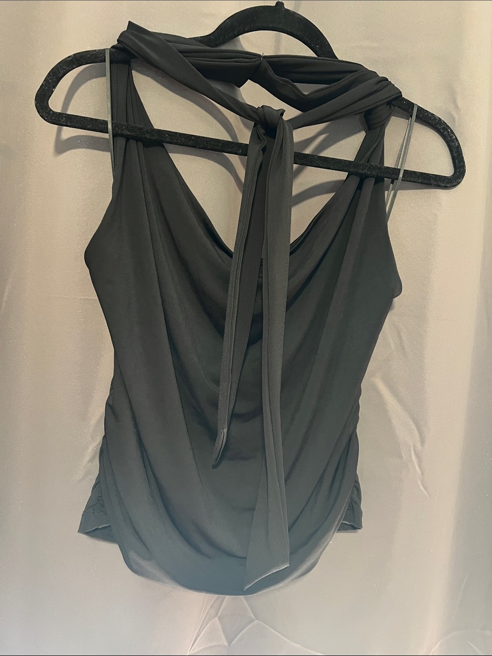 wild fable Black Draped Halter Neck Tank